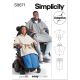 Poncho with Detachable Hood and Wheelchair Blanket Simplicity Sewing Pattern 9671. Size S-L.