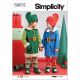 Childrens Robes, Top, Trousers, Hat and Slippers Simplicity Sewing Pattern 9672. Age 3 to 8y.