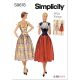 Misses Vintage Two-Piece Dresses Simplicity Sewing Pattern 9676