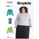 Womens Knit Top with Sleeve Variations Simplicity Sewing Pattern 9680