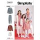 Childrens and Adults Lounge Shirt, Cardigan, Shorts and Joggers Simplicity Sewing Pattern 9691