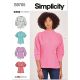 Misses Tops Simplicity Sewing Pattern 9705