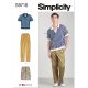 Mens Knit Top, Cargo Trousers and Shorts Simplicity Sewing Pattern 9718