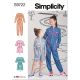 Girls Jumpsuit, Romper and Dress Simplicity Sewing Pattern 9722