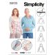 Unisex Dual Port Access Chemo Top and Hoodie Simplicity Sewing Pattern 9723. Size XS-XL.
