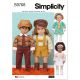 18 Inch Doll Clothes Simplicity Sewing Pattern 9768. One Size.