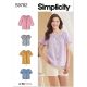 Misses Tops Simplicity Sewing Pattern 9782