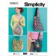 Bags in Four Styles by Elaine Heigl Designs Simplicity Sewing Pattern 9803. One Size.