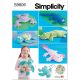 Plush Reptiles Simplicity Sewing Pattern 9806. One Size.