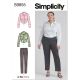 Misses and Womens Top and Trousers Simplicity Sewing Pattern 9855