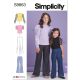 Girls Top and Trousers Simplicity Sewing Pattern 9863