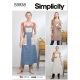 Misses Pullover Aprons Simplicity Sewing Pattern 9938. Size XS-XL.