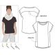 Courtney Top Style Arc Sewing Pattern 001. 