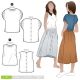 Bonnie Woven Top Style Arc Sewing Pattern 017. 