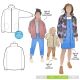Childrens Teddy Jacket Style Arc Sewing Pattern. Age 1 to 8y.