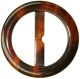 Tortoiseshell Effect Round Buckle. Brown. 20mm Strap Width. 1 Per Pack.