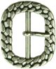 Metal Chain Effect Buckle. Silver. 24mm Strap Width. 1 Per Pack.