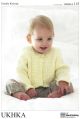 Baby Cardigans and Sweater UKHKA Knitting Pattern 115. Premature to 12 months.