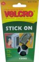 Velcro Stick on Coins. 16mm. Black