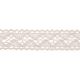 Bowtique Cream Zig Zag Effect Cotton Lace. 18mm x 5m Roll.
