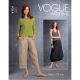 Misses Deep-Pocket Skirt and Trousers Vogue Sewing Pattern 1731