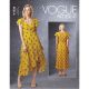 Misses Wrap Dresses with Ties, Sleeve and Length Variations Vogue Sewing Pattern 1734