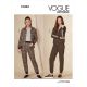 Misses and Misses Petite Jacket and Trousers Vogue Sewing Pattern 1832. Size XS-XXL.