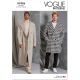 Mens Coat in Two Lengths Vogue Sewing Pattern 1976
