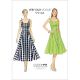 Misses Button-Down, Flared-Skirt Dresses Vogue Sewing Pattern 9182.