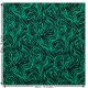 Abstract Print Polyester Woven Fabric. Emerald.
