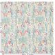 Floral Print Pima Cotton Lawn Woven Fabric. Cream.