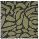 Abstract Print Viscose Woven Fabric. Green and Black.