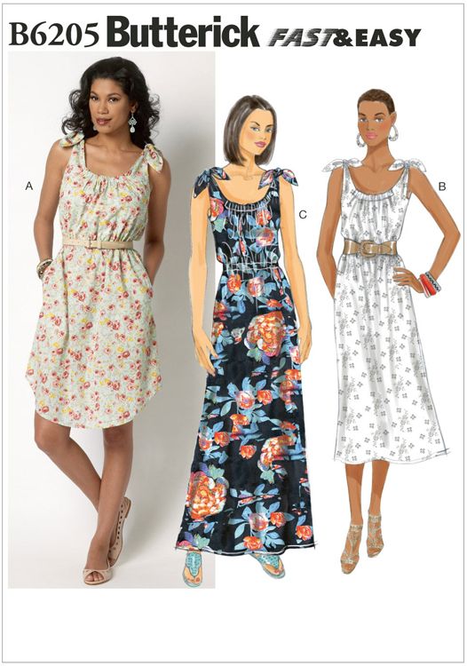 Misses Dress Butterick Sewing Pattern No. 6205. | Sew Essential