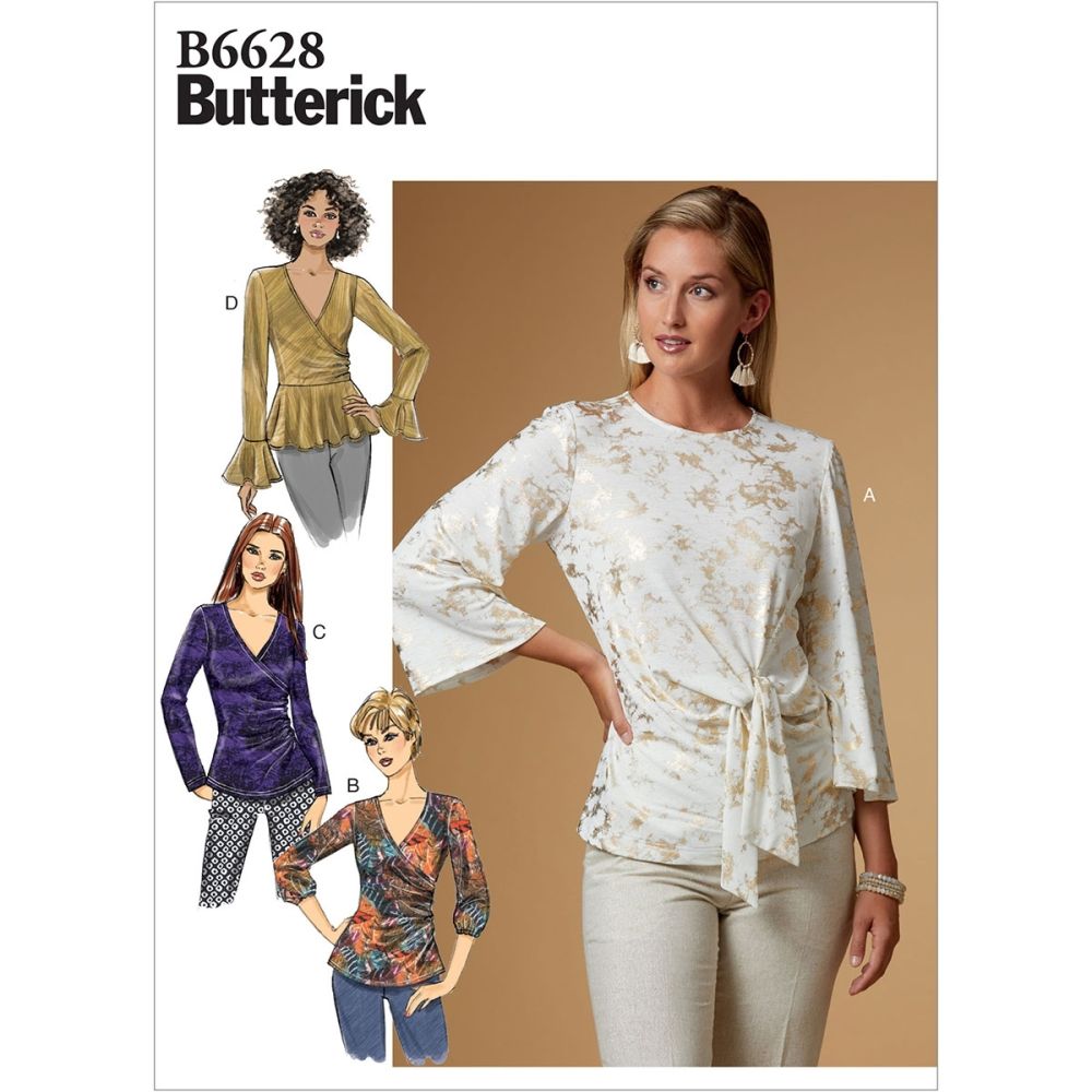 Misses Top Butterick Sewing Pattern 6628 | Sew Essential