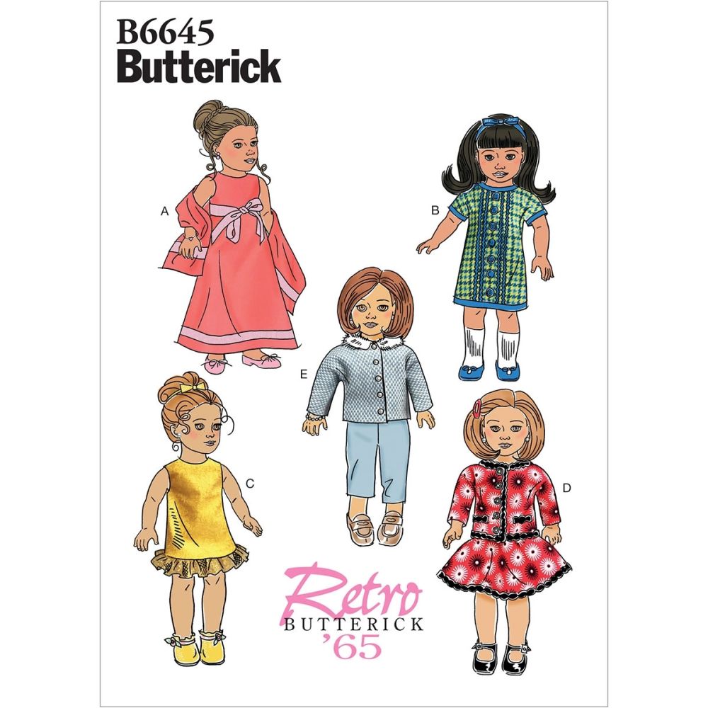 Doll Clothes for 18\u201d Doll Butterick Pattern #3329