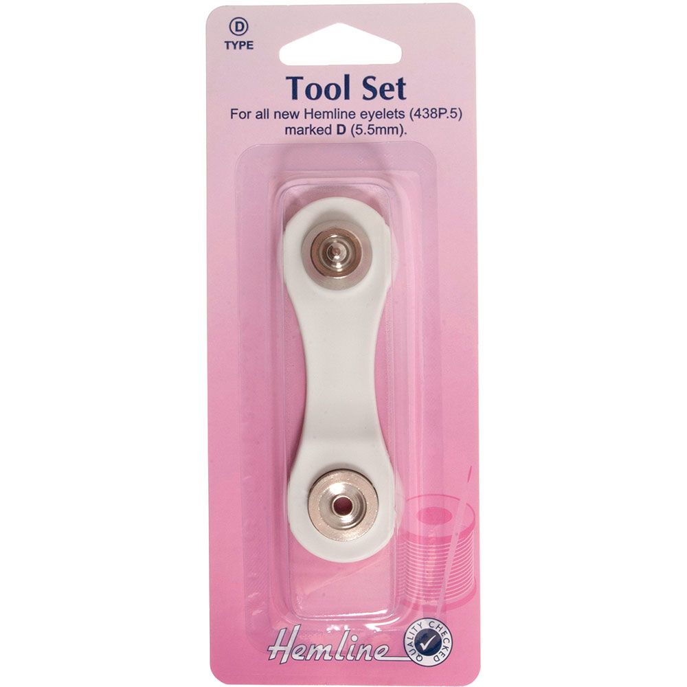 Hemline Eyelet Tool Set. 5.5mm Sew Essential