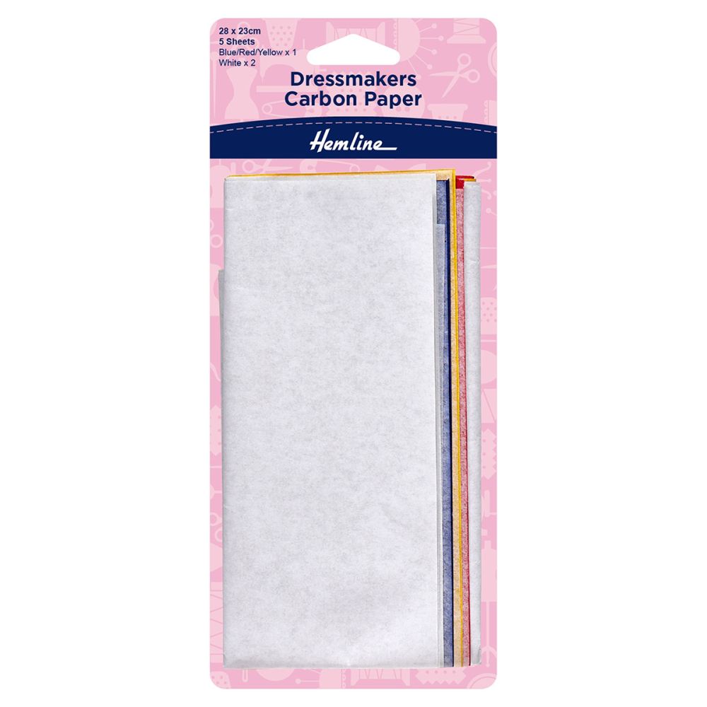 Hemline Dressmakers Carbon Paper. 23cm x 28cm. 5 sheets. Sew Essential