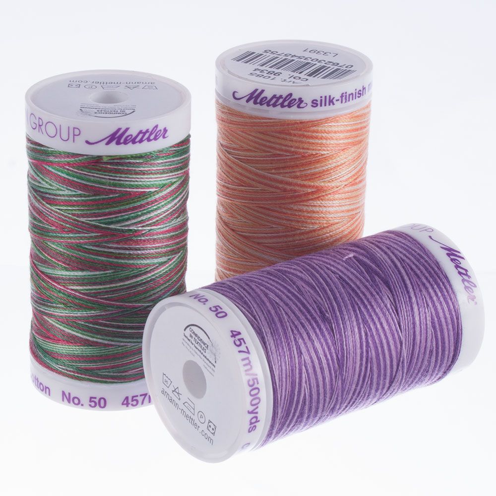 and Serging For Quilting Threadart Variegated 100% Cotton Thread 600M Color 2643 Fields Sewing 40/3wt 22 Colors Available 