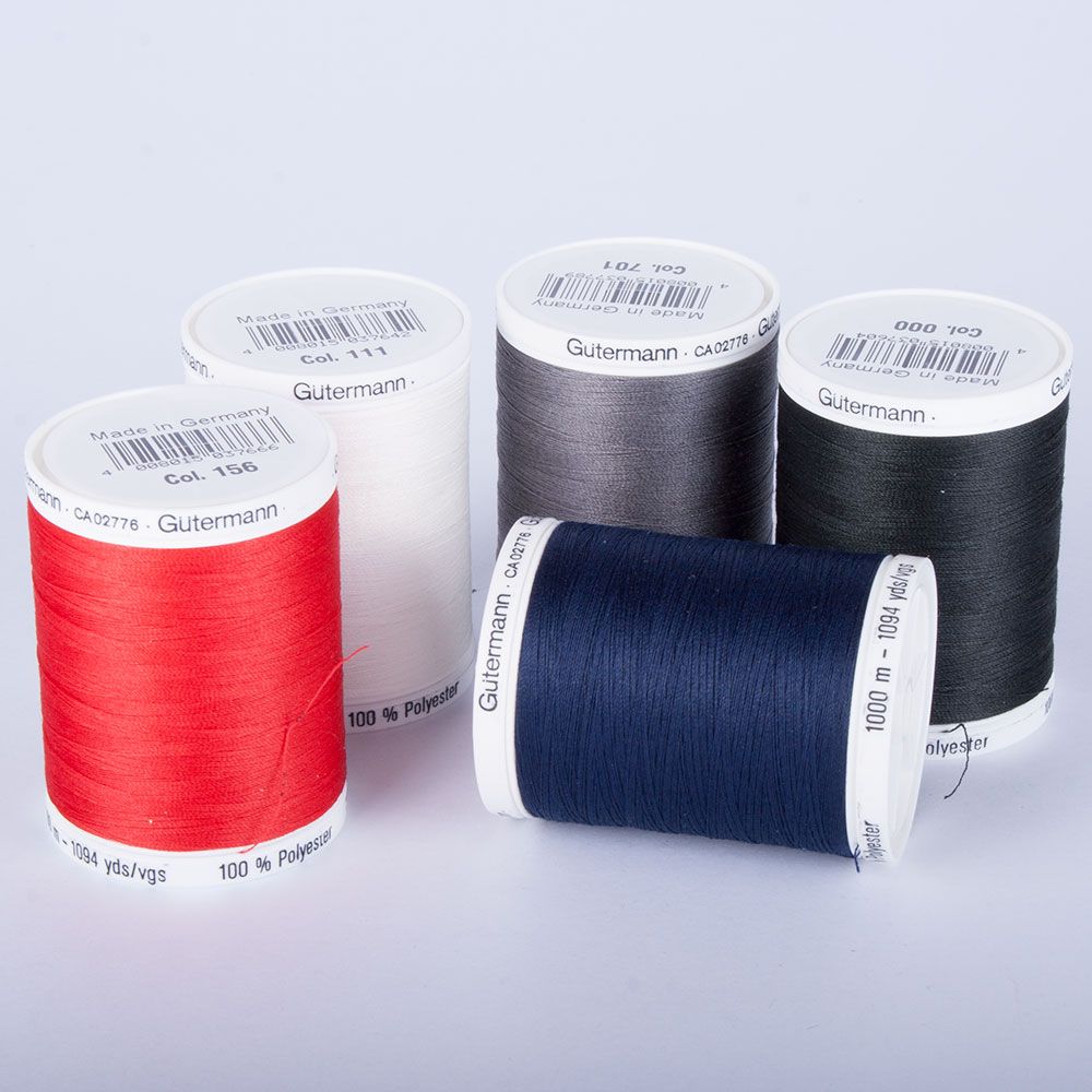 Gutermann Thread - Sew-All 500m - Black/White U2013 Fabric Love