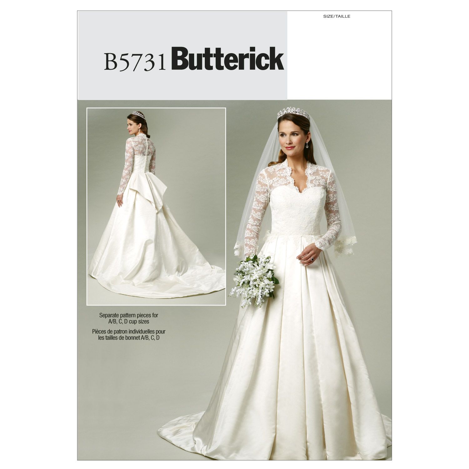 Simplicity 6825 Vintage 1960's Sewing Pattern Wedding Gown Bride Dress|  VintageStitching - Vintage Sewing Patterns