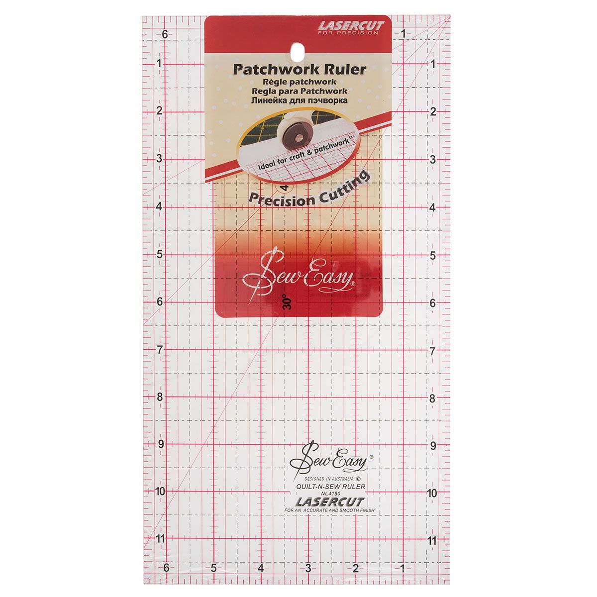 Sew Easy Patchwork Ruler Square 6.5 x 6.5 