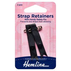 5x Bra Strap Retainers Black 4 Pieces Sewing Craft Tool Hobby Art UK 