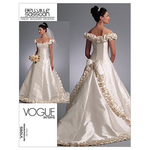 Misses Bridal Dress Vogue Pattern 1095 Sew Essential Misses Bridal Dress Vogue Pattern 1095 Sew Essential