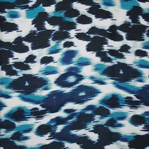John Kaldor Rosaline Fabric. Blue and Black