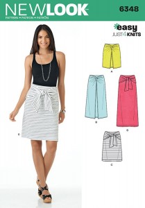 Misses Easy Knit Skirts New Look Sewing Pattern No. 6348