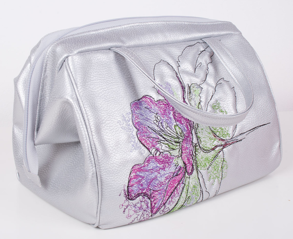Sewing an Embroidered Leather Bag