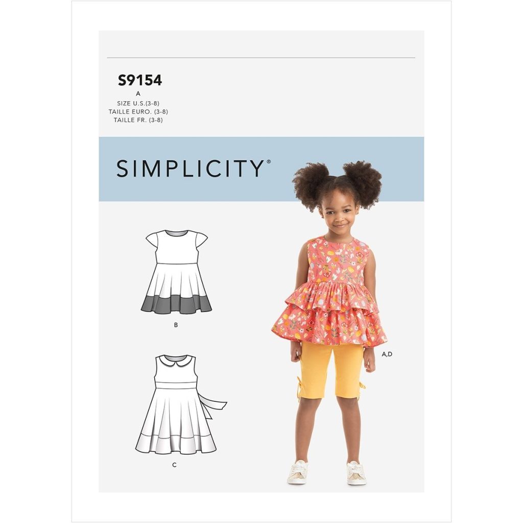 Simplicity 9154 children's dress pattern