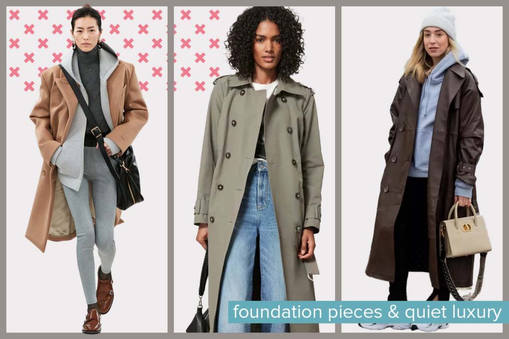 Foundation pieces and quiet luxury trend