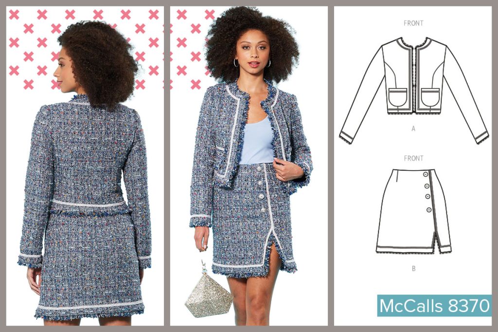 McCalls 8370 skirt and jacket pattern