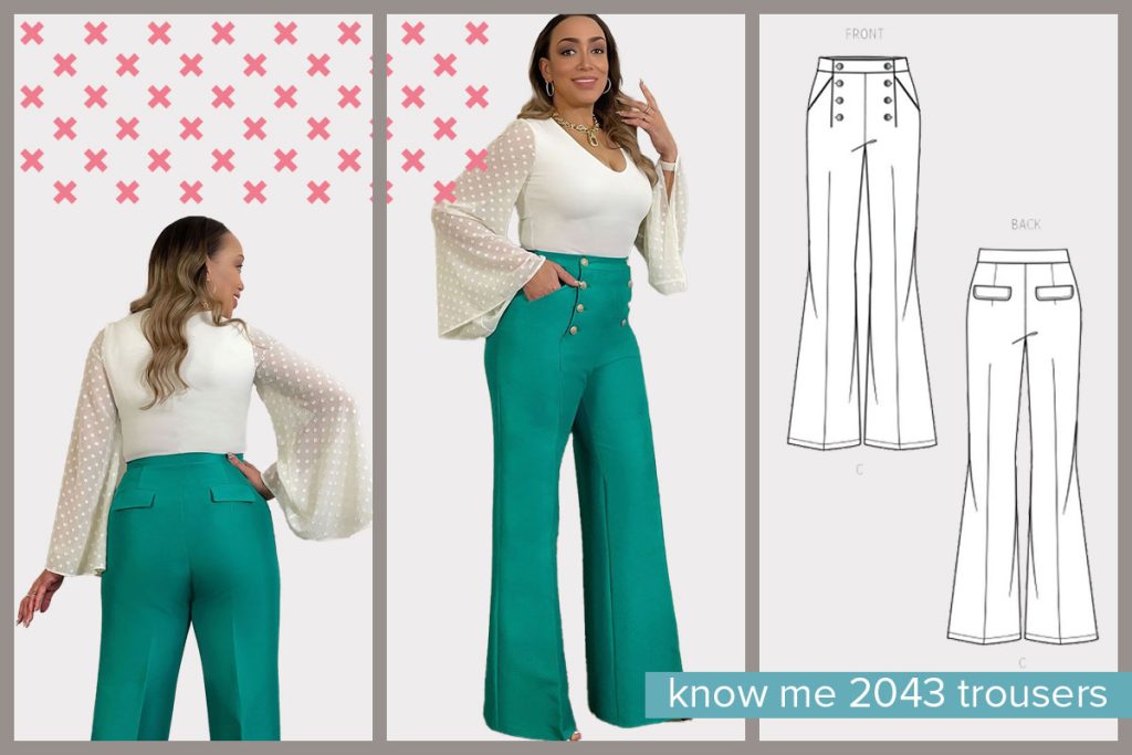 Know Me 2043 trouser and bodysuit sewing pattern
